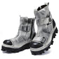 2023 New Men's Gothic Skull Leather Motorcycle Boots