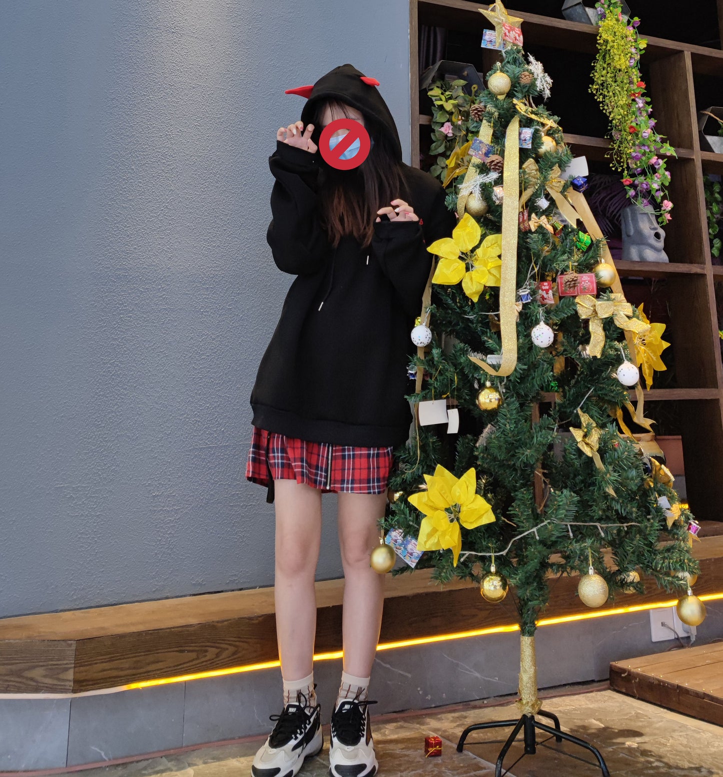 Harajuku Hoodies with Little Devil Horns
