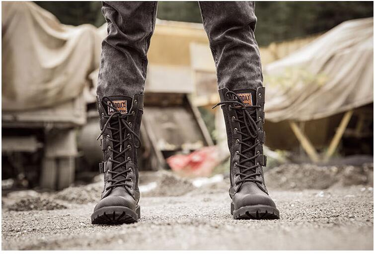 Gothic Leather Cowboy Casual Shoes