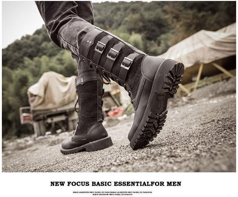 Gothic Leather Cowboy Casual Shoes
