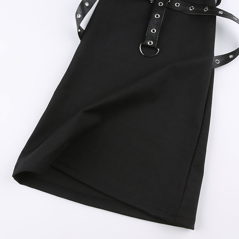 Gothic Eyelet Strap Trouser