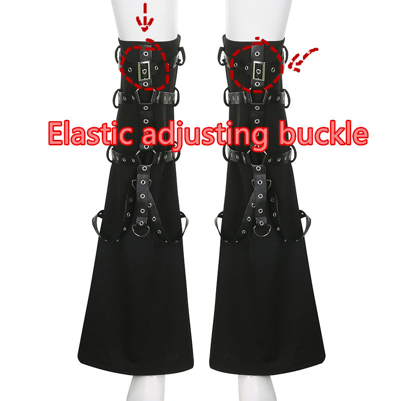 Gothic Eyelet Strap Trouser