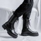 Leather Gothic Rock Motorcycle Shoes for Sale