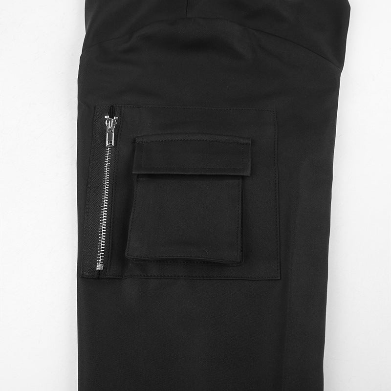 Chic and edgy Gothic jacket featuring a fitted silhouette and unique detailing