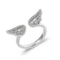 Finger Rings for Couples-Romantic Angel and Demon Wings