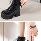 Gothic Angel Wing Ankle Boots