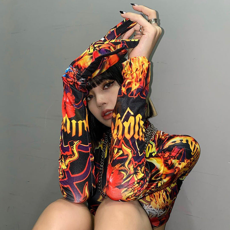 Gothic Harajuku Crop Tops