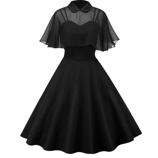 Elegant Vintage Gothic Strap Dress