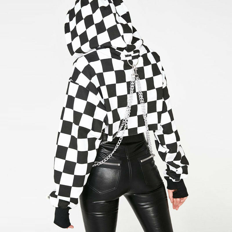 Retro Gothic Chain Crop Top