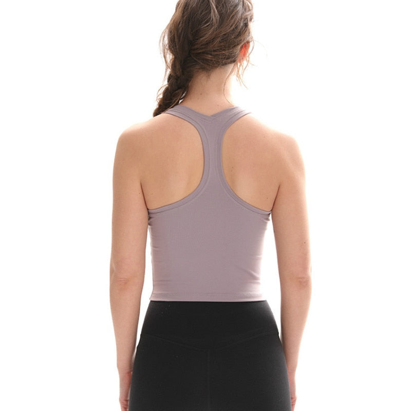 Racerback Sport Fitness Crop Top