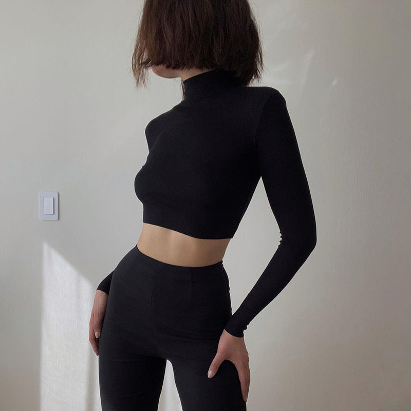 Gothic Heart Embroidery Crop Top