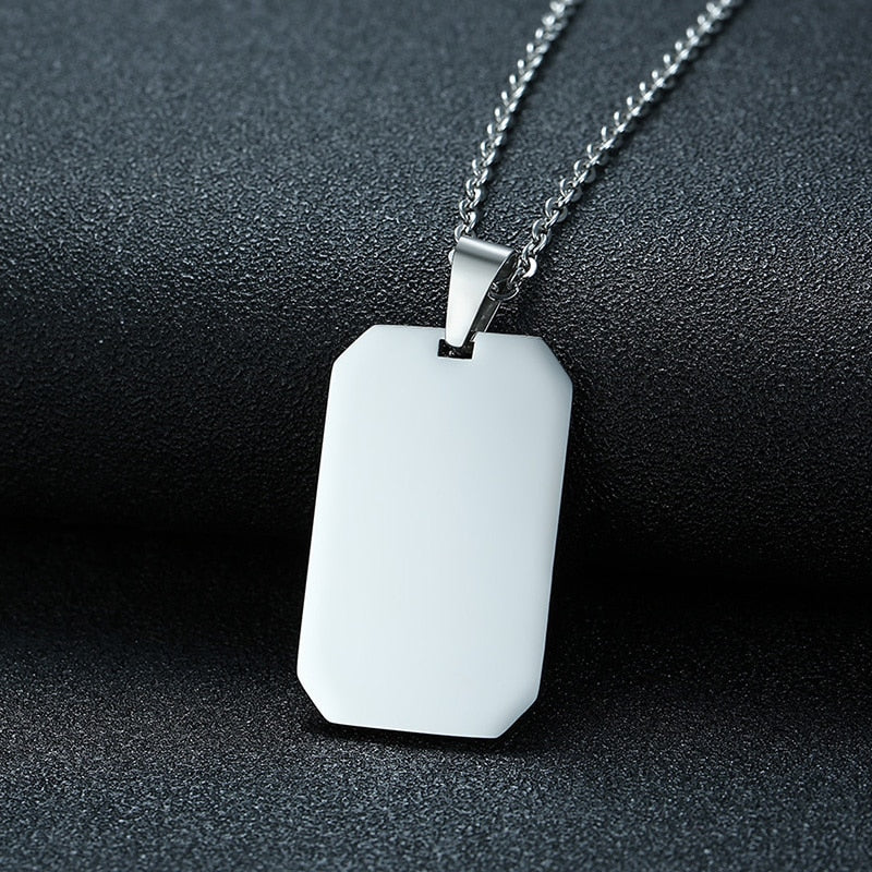 Stainless Steel Double Dog Tag Necklace