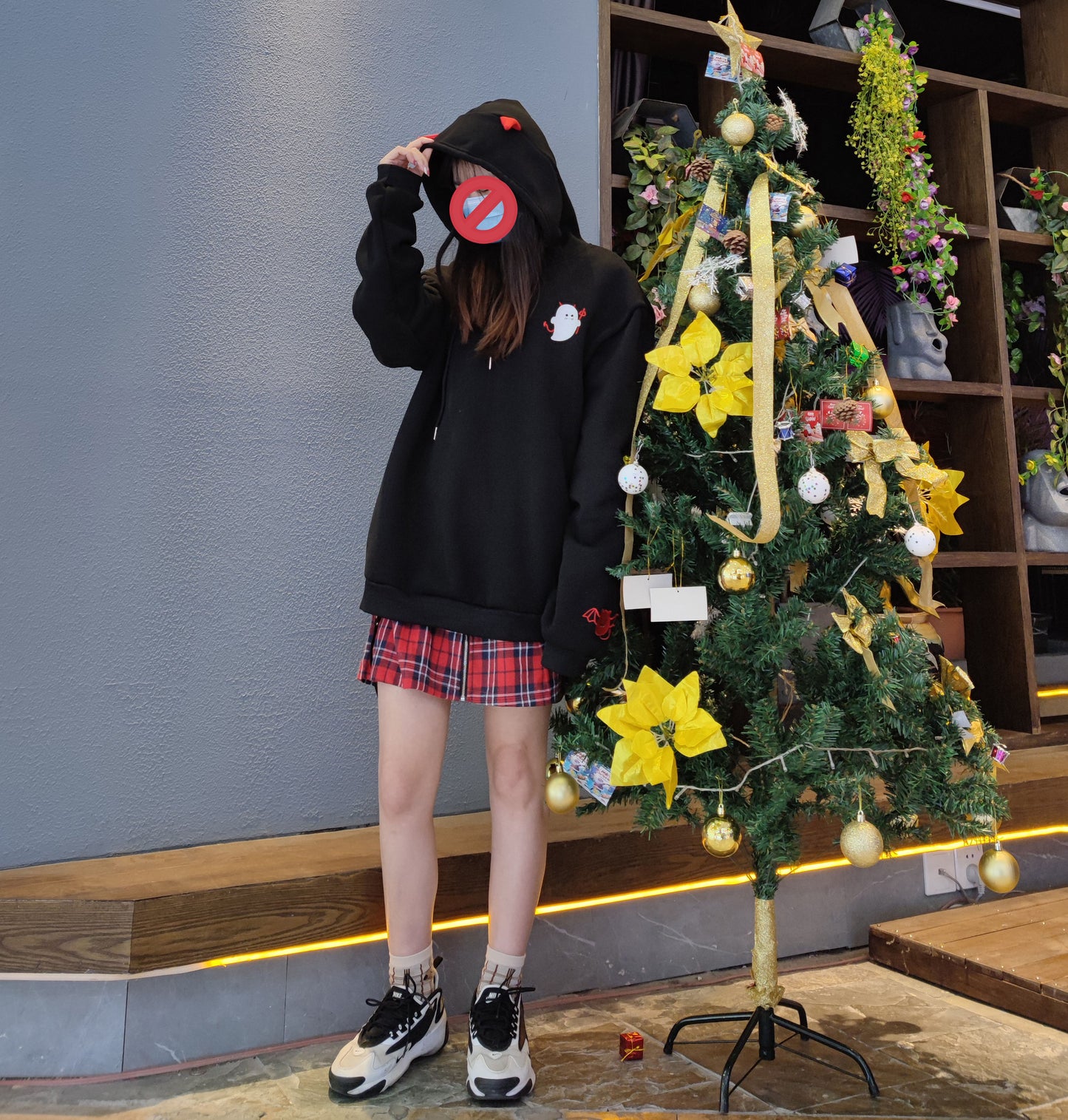 Harajuku Hoodies with Little Devil Horns
