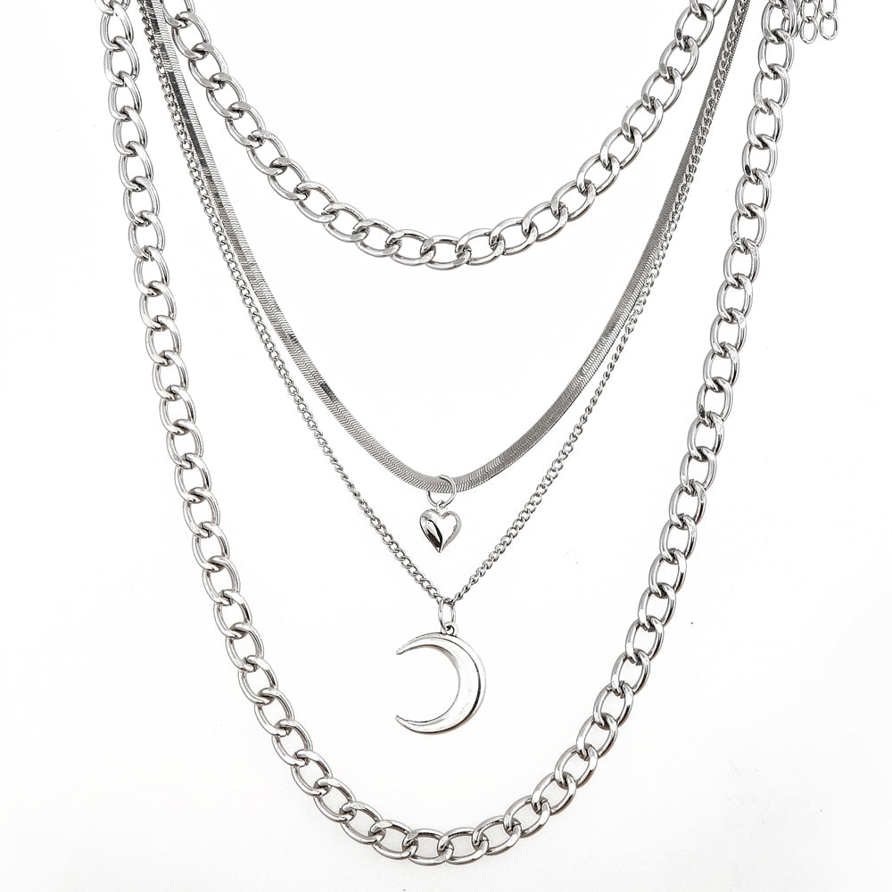 Gothic/4pcs/Set Necklace Neck Chains