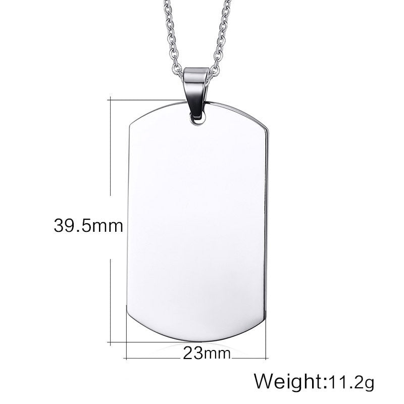Stainless Steel Double Dog Tag Necklace