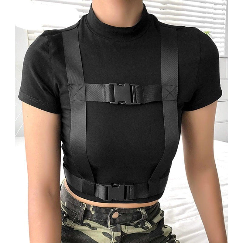 Gothic Double Buckle T-shirt