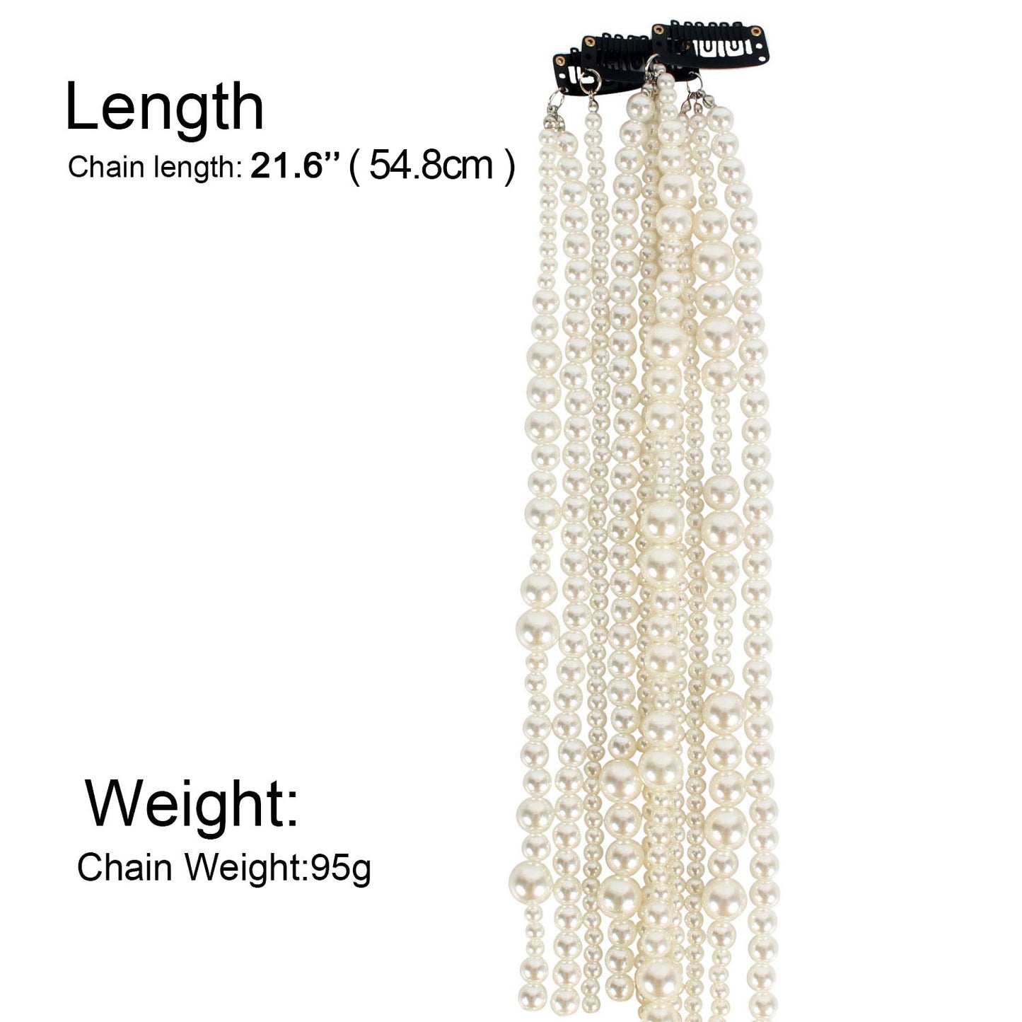 Simulated Pearl Long Tassel