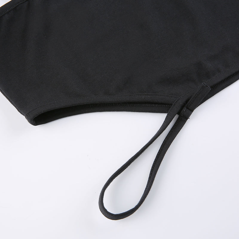Trendy and edgy sleeveless top with punk vibes