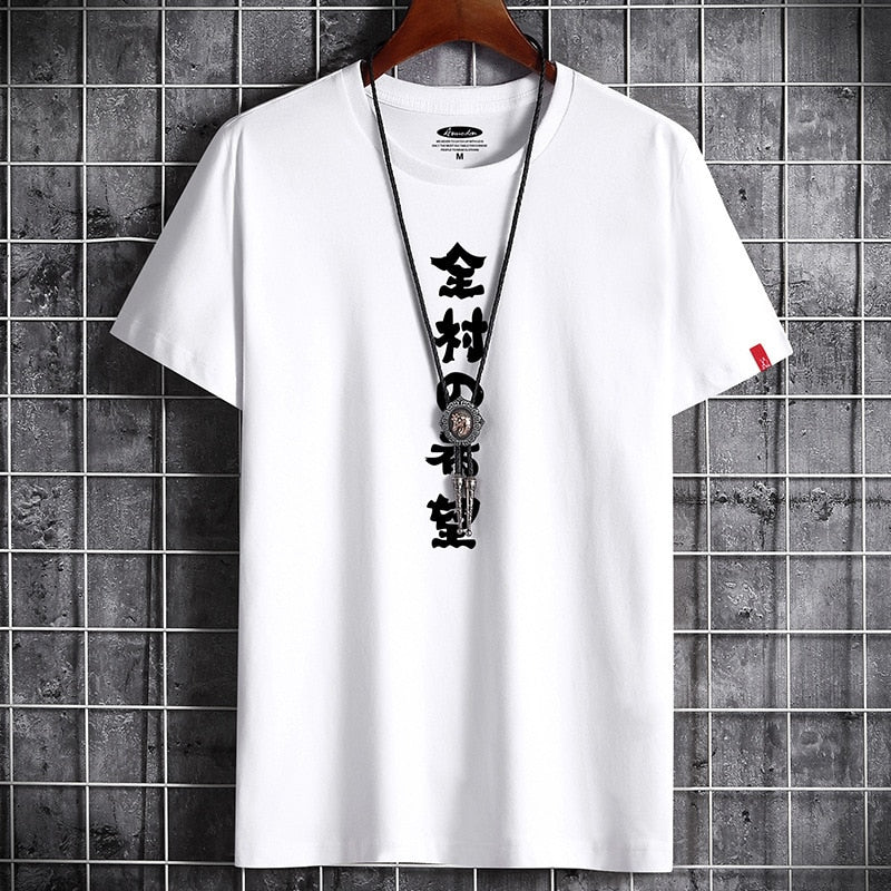 Oversized Gothic T-shirt featuring manga aesthetics and streetwear vibes"