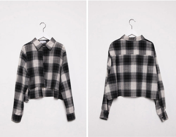 Plaid Crop Top for Women