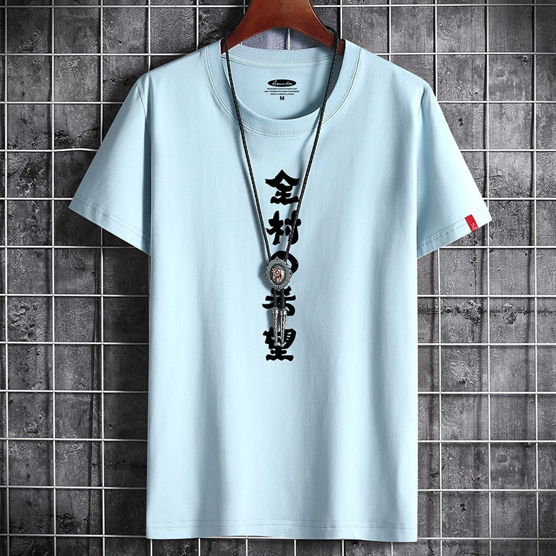 "Bold and eye-catching streetwear T-shirt with gothic manga print"