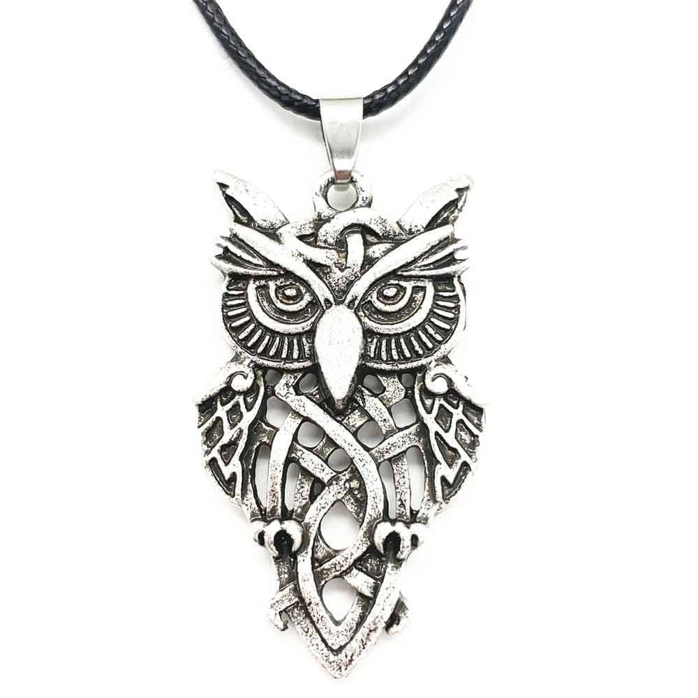 Gothic Owl Pendant Necklace