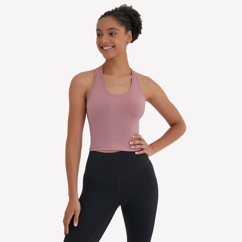 Racerback Sport Fitness Crop Top