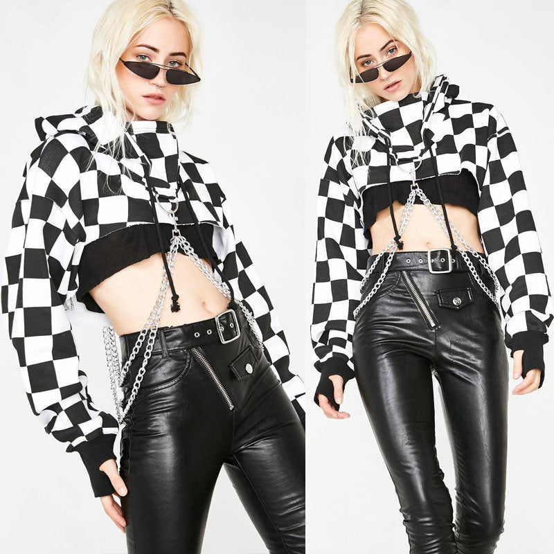 Retro Gothic Chain Crop Top