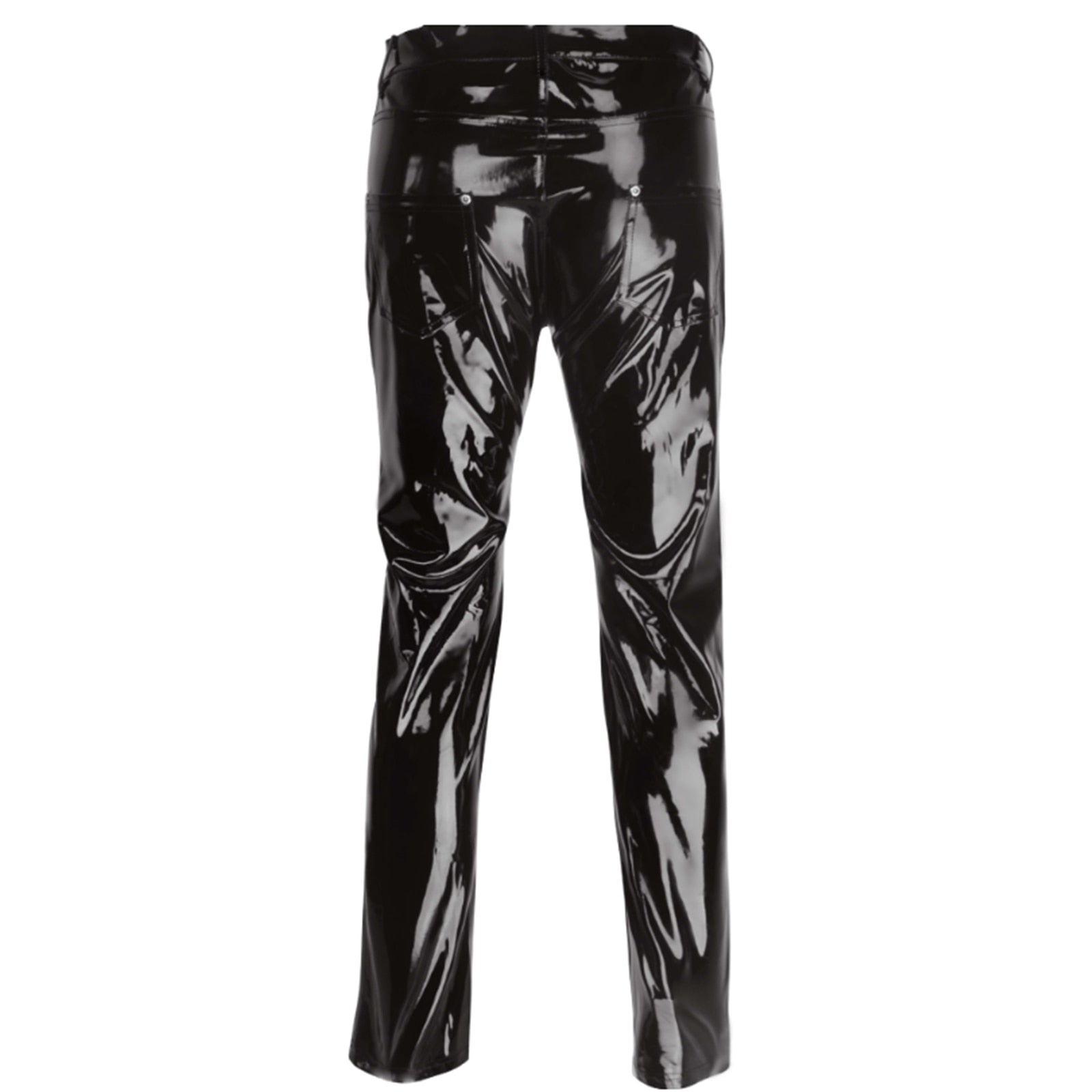Trendy Gothic Faux Leather PVC Pants for Alternative Fashion Enthusiasts