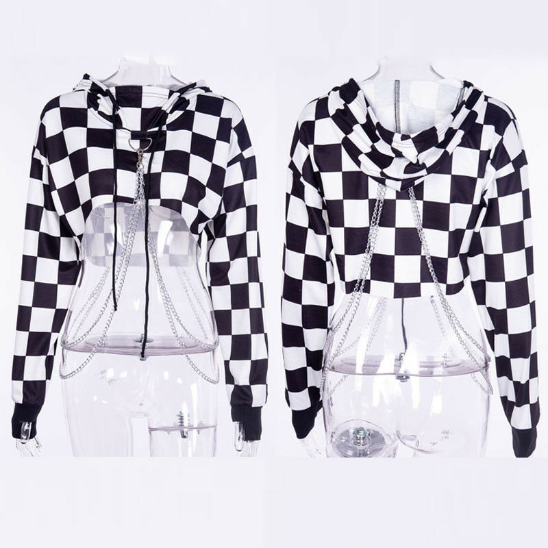 Retro Gothic Chain Crop Top