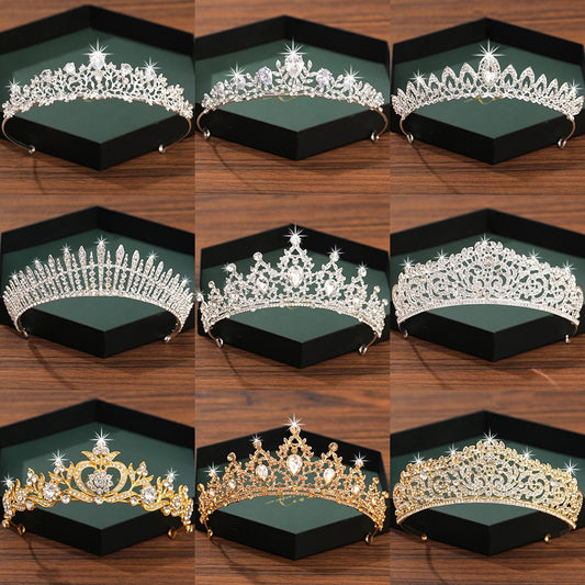 Silver Color Crown  Hair Accessories for Women