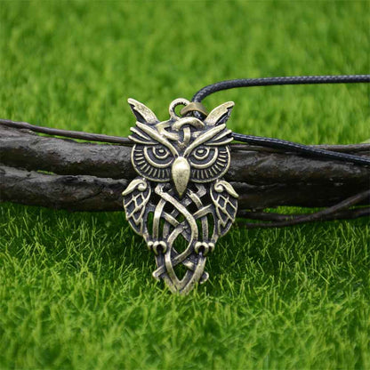 Gothic Owl Pendant Necklace