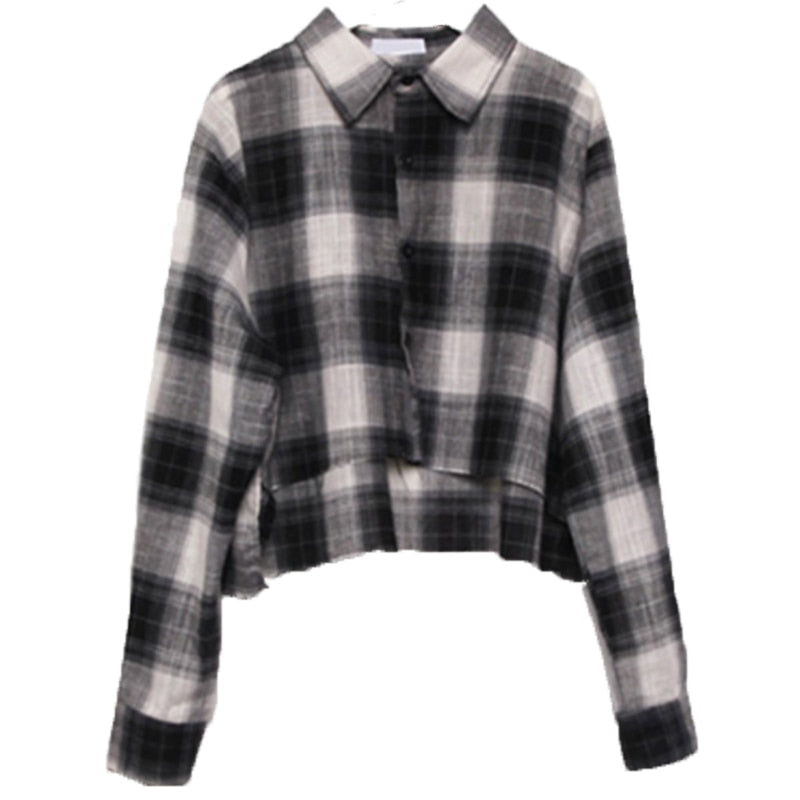Plaid Crop Top for Women