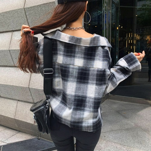 Plaid Crop Top for Women