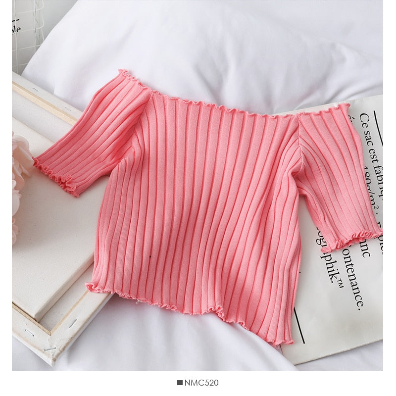 Stylish Square Neck Crop Top