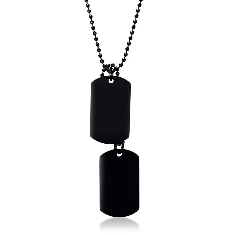 Stainless Steel Double Dog Tag Necklace