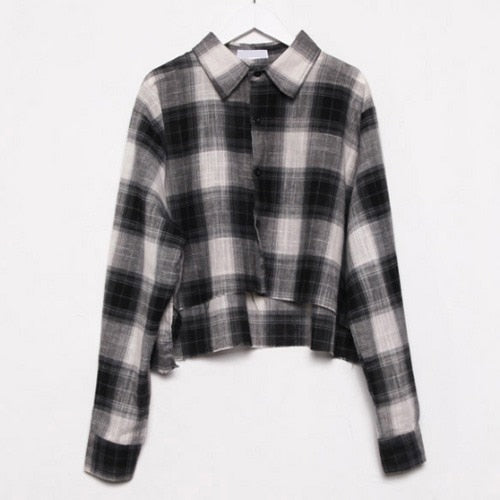 Plaid Crop Top for Women