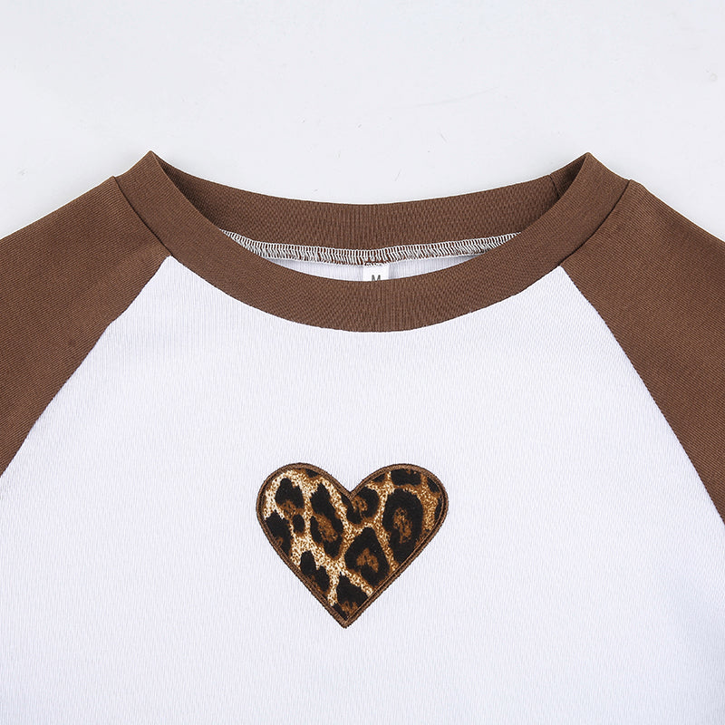 Gothic Heart Embroidery Crop Top