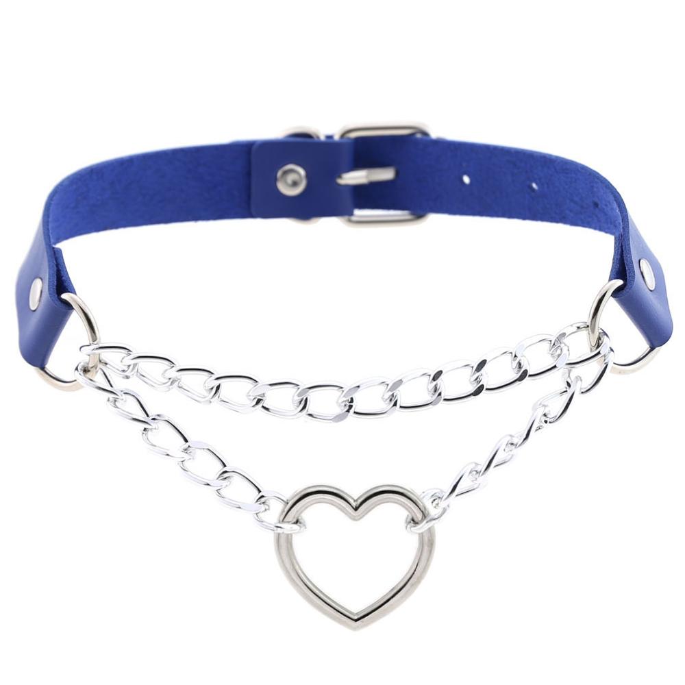 Heart chain Choker Goth