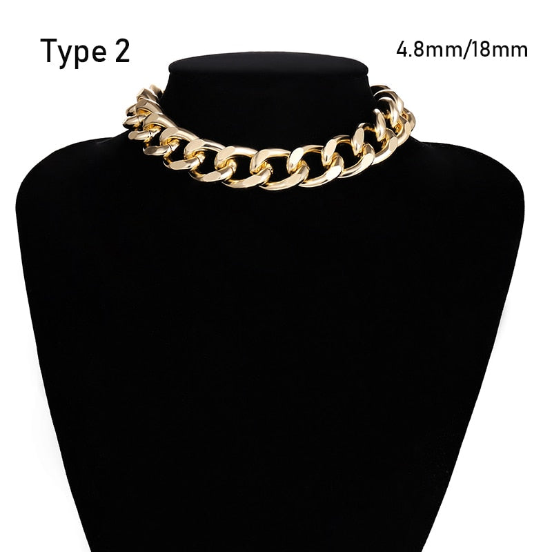 Gothic Thick Chain Choker