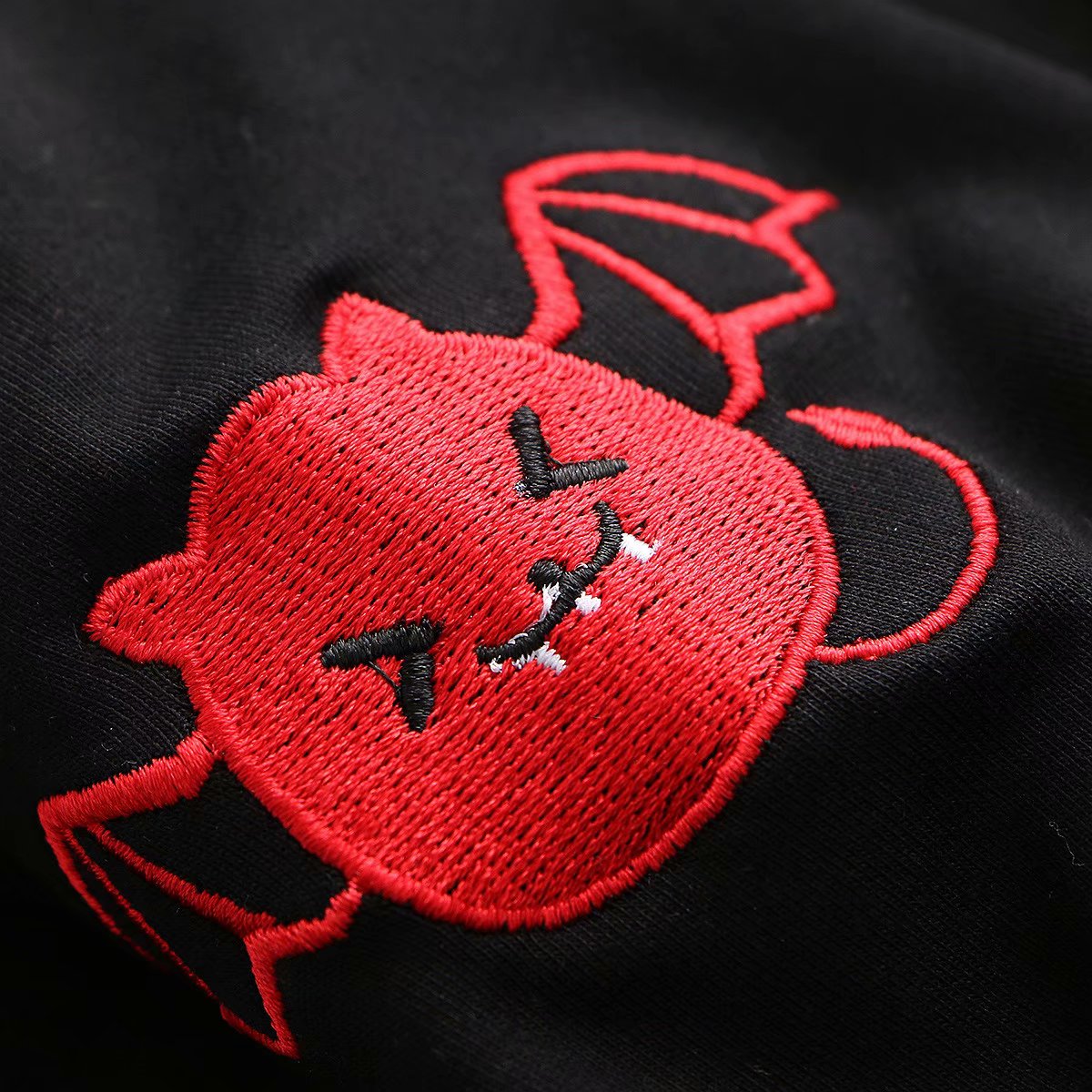 Harajuku Hoodies with Little Devil Horns