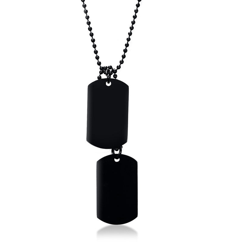 Stainless Steel Double Dog Tag Necklace