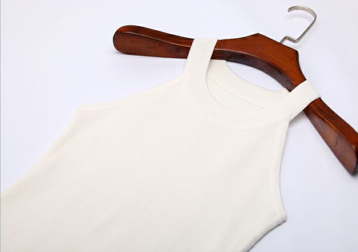 Summer Slim Knitting Halter Camisole Tops