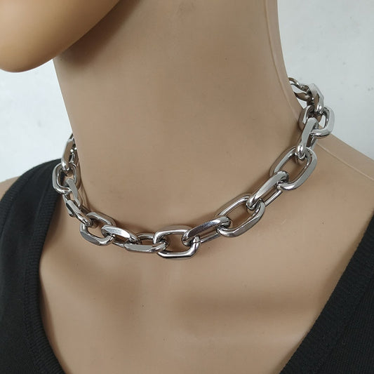 Gothic Choker Necklace - Big Chain