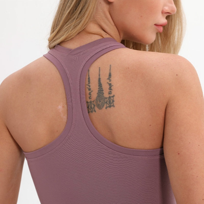 Racerback Sport Fitness Crop Top