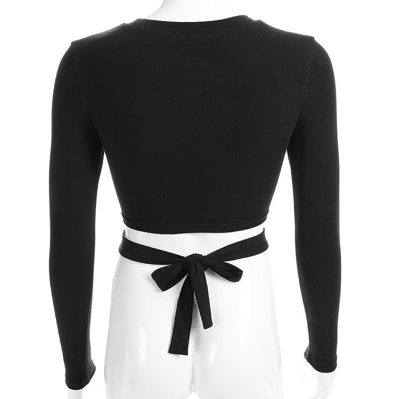Gothic Bodycon Bandage T-shirt