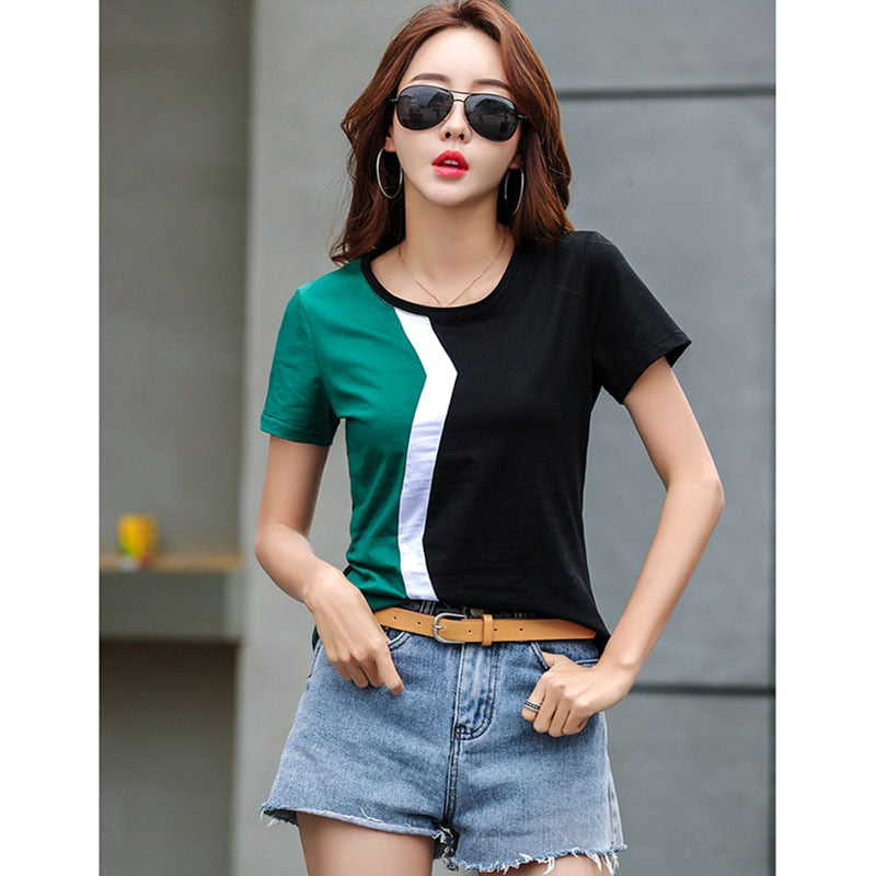 Summer Cotton T-shirt for Women