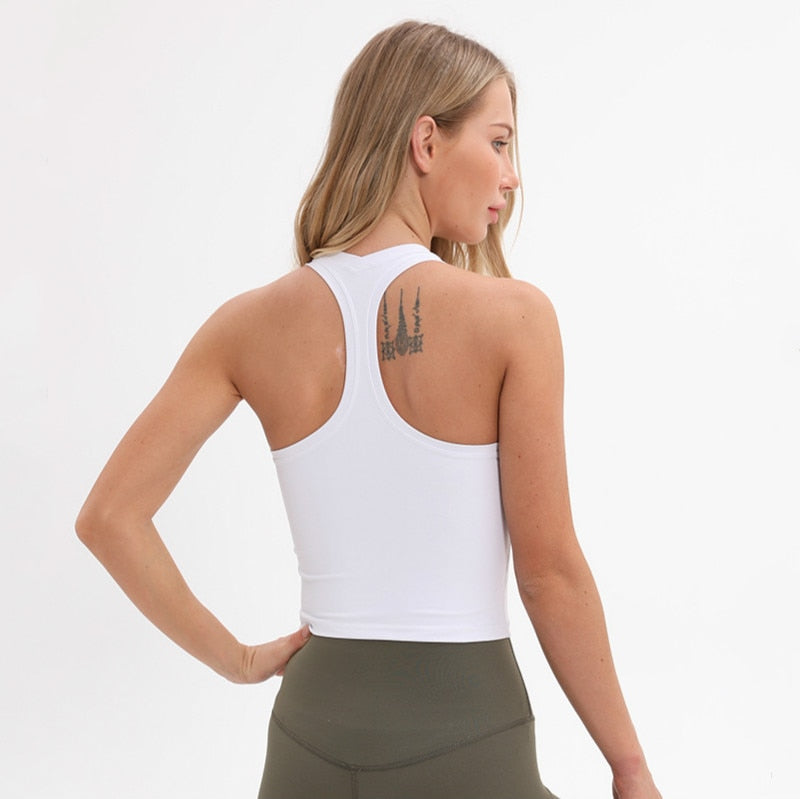 Racerback Sport Fitness Crop Top