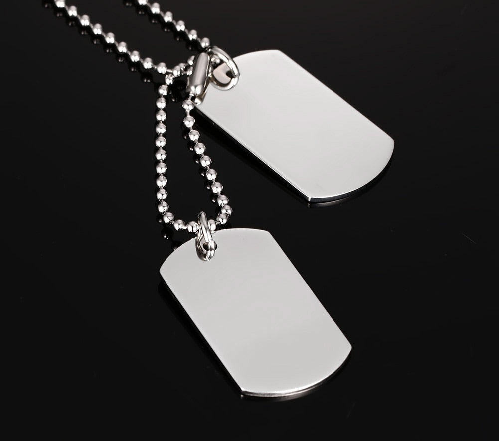 Stainless Steel Double Dog Tag Necklace