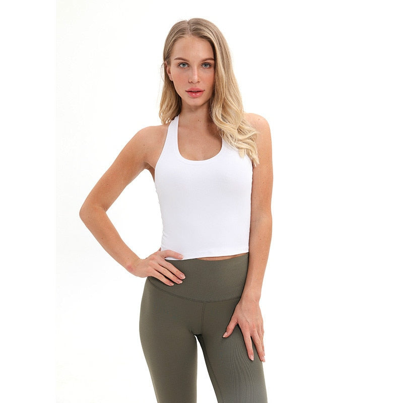 Racerback Sport Fitness Crop Top